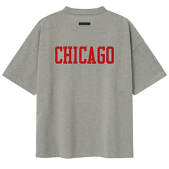 NBA - Chicago Bulls Fear of God x NBA Unisex 90s T-Shirt - Heather Gray