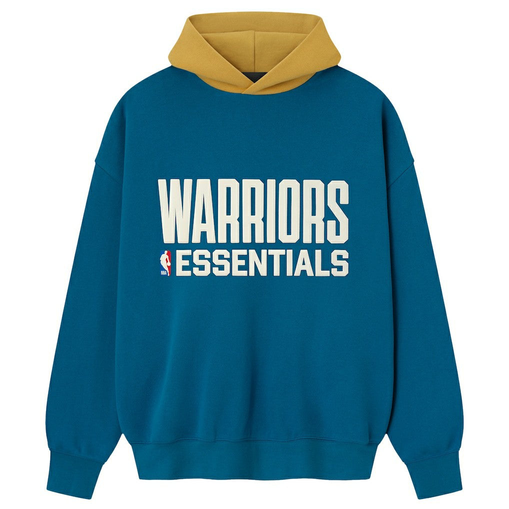 NBA - Golden State Warriors Fear of God x NBA Unisex Sport Hoodie - Royal/Gold