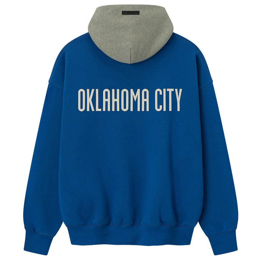 NBA - Oklahoma City Thunder Fear of God x NBA Unisex Sport Hoodie - Blue/Heather Gray