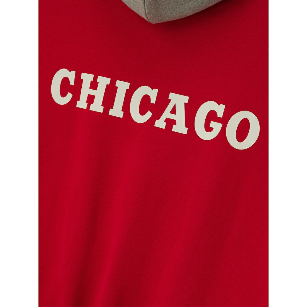 NBA - Chicago Bulls Fear of God x NBA Unisex Sport Hoodie - Red/Heather Gray