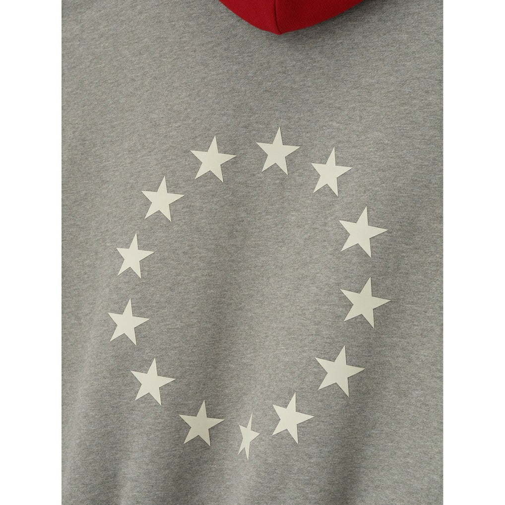 NBA - Philadelphia 76ers Fear of God x NBA Unisex Sport Hoodie - Heather Gray/Red