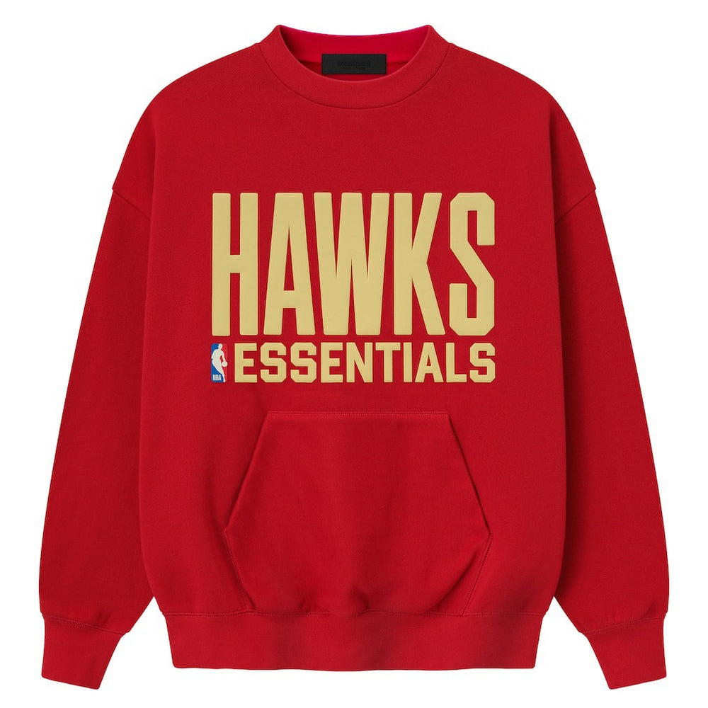 NBA - Atlanta Hawks Fear of God x NBA Unisex Sport Sweatshirt - Red