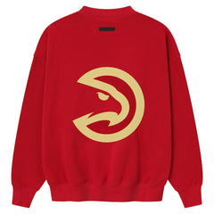 NBA - Atlanta Hawks Fear of God x NBA Unisex Sport Sweatshirt - Red