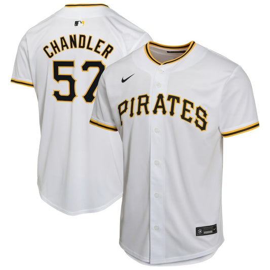 Bubba Chandler Pittsburgh Pirates Nike Youth Home Player Game Jersey - White | MLB Jerseys