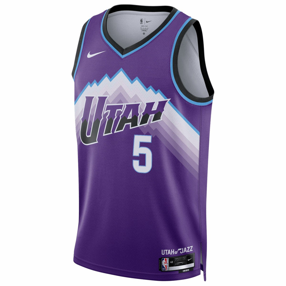 Nike - Cody Williams Utah Jazz Unisex Swingman Jersey - Icon Edition - Purple