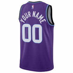 Nike - Utah Jazz Unisex Swingman Custom Jersey - Icon Edition - Purple