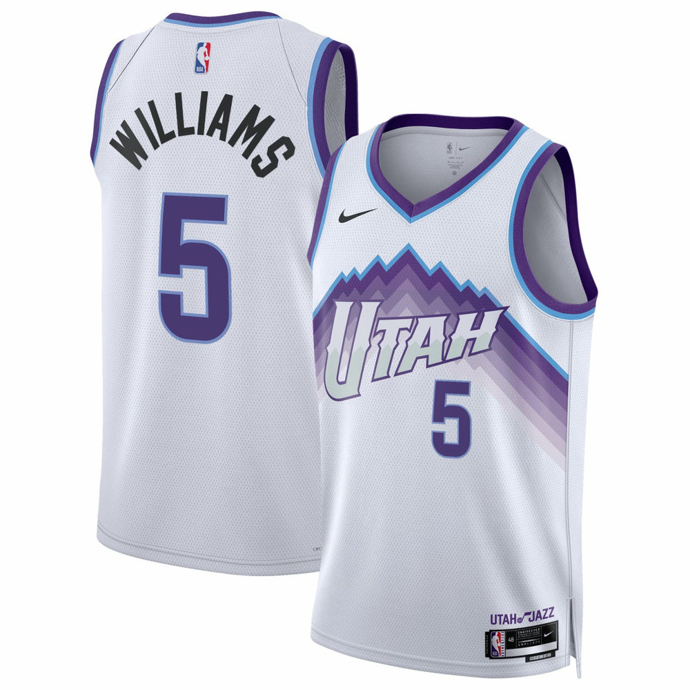 Nike - Cody Williams Utah Jazz Unisex Swingman Jersey - Association Edition - White