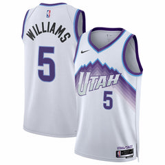 Nike - Cody Williams Utah Jazz Unisex Swingman Jersey - Association Edition - White