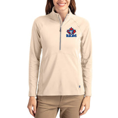 Toronto Blue Jays Cutter & Buck Women's Cooperstown Collection Adapt Eco Knit Stretch Half-Zip Pullover Near Me