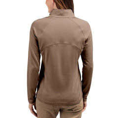 Cleveland Guardians Cutter & Buck Women's Adapt Eco Knit Stretch Half-Zip Pullover Clearance