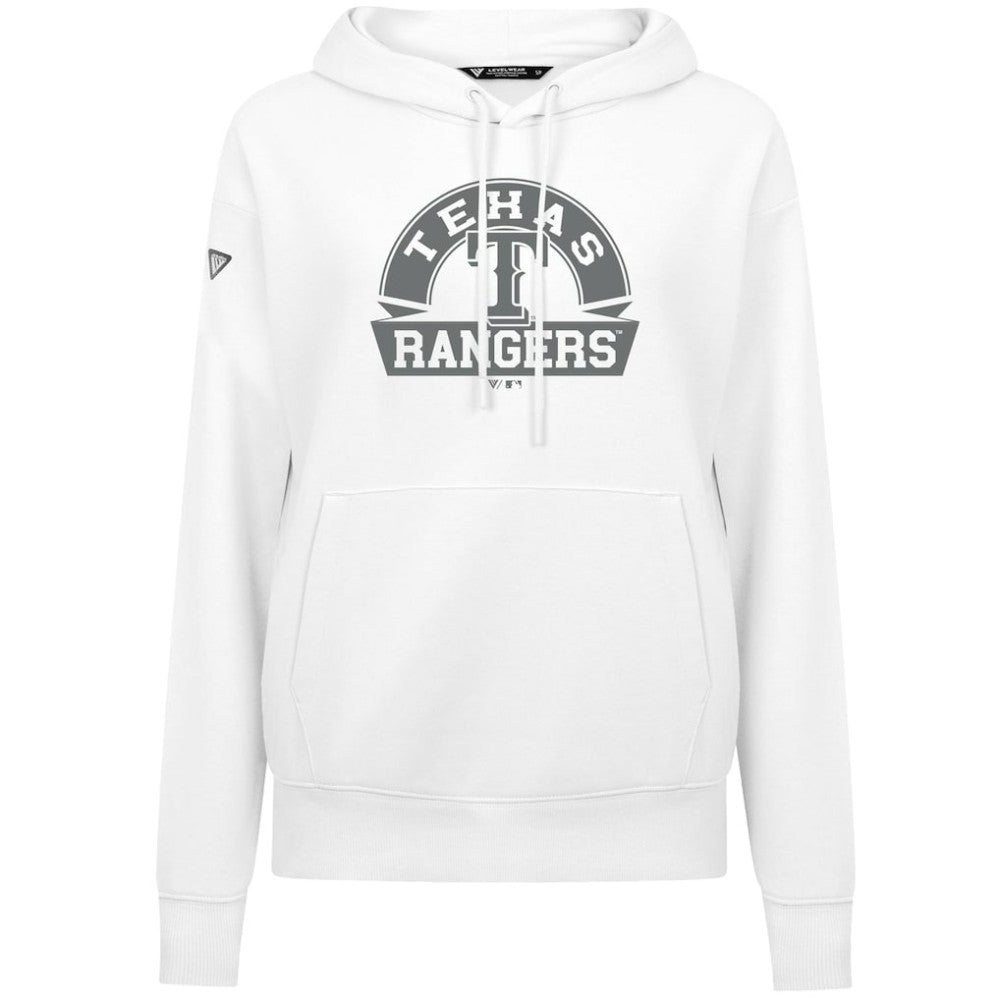 Texas Rangers Levelwear Women's Adorn Banner Arch Hoodie On Sale