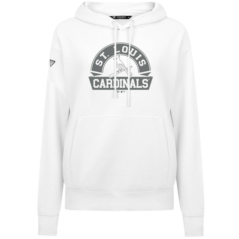 St. Louis Cardinals Levelwear Women's Adorn Banner Arch Hoodie Clearance