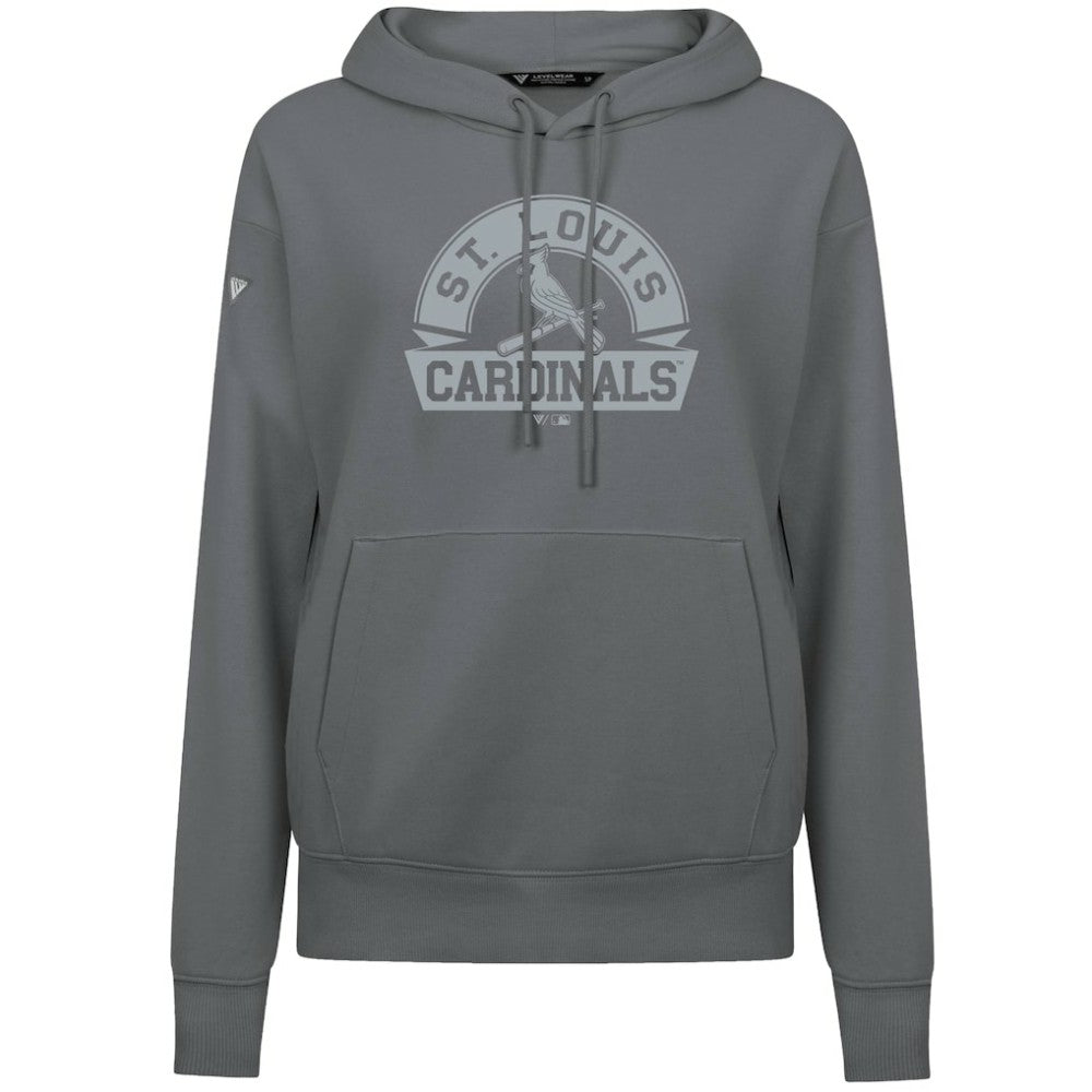 St. Louis Cardinals Levelwear Women's Adorn Banner Arch Hoodie Clearance