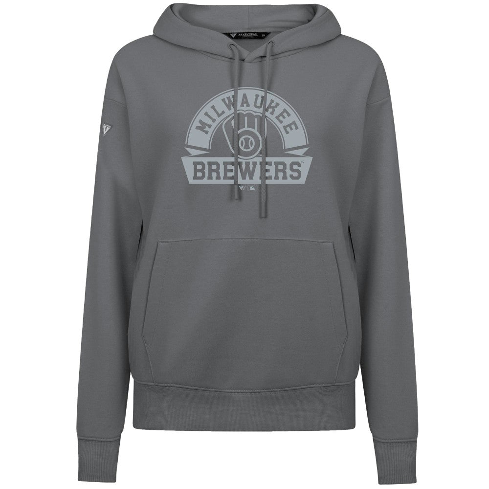 Milwaukee Brewers Levelwear Women's Adorn Banner Arch Hoodie discount
