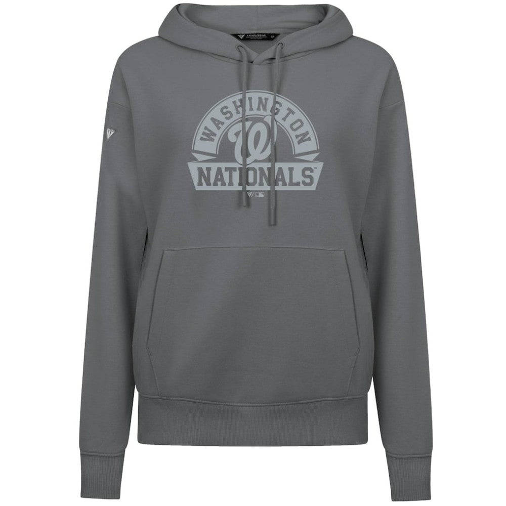 Washington Nationals Levelwear Women's Adorn Banner Arch Hoodie Clearance