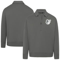 Baltimore Orioles Levelwear Women's Canmore Chenille Logo Quarter-Zip Top Clearance