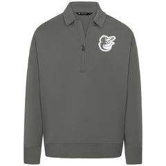 Baltimore Orioles Levelwear Women's Canmore Chenille Logo Quarter-Zip Top Clearance