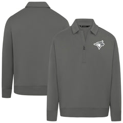 Toronto Blue Jays Levelwear Women's Canmore Chenille Logo Quarter-Zip Top Sale