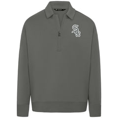 Chicago White Sox Levelwear Women's Canmore Chenille Logo Quarter-Zip Top On Sale