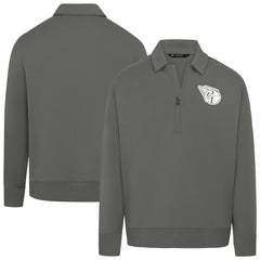 Cleveland Guardians Levelwear Women's Canmore Chenille Logo Quarter-Zip Top discount