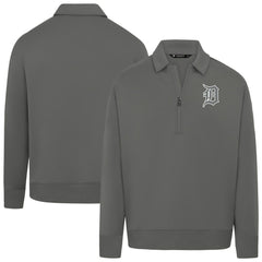 Detroit Tigers Levelwear Women's Canmore Chenille Logo Quarter-Zip Top discount