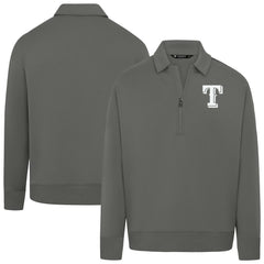 Texas Rangers Levelwear Women's Canmore Chenille Logo Quarter-Zip Top Lifestyle