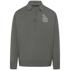 Los Angeles Dodgers Levelwear Women's Canmore Chenille Logo Quarter-Zip Top Sale