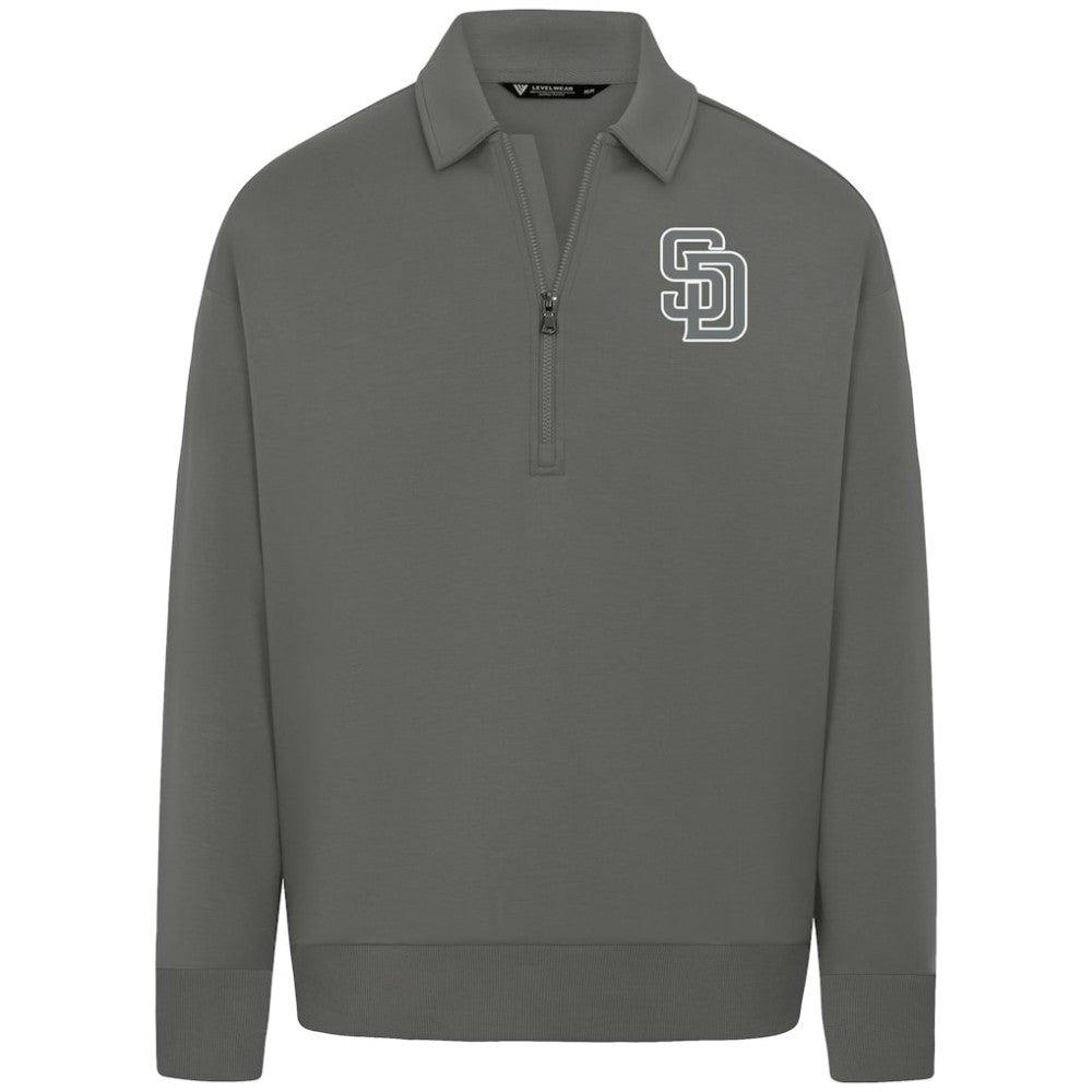 San Diego Padres Levelwear Women's Canmore Chenille Logo Quarter-Zip Top Near Me