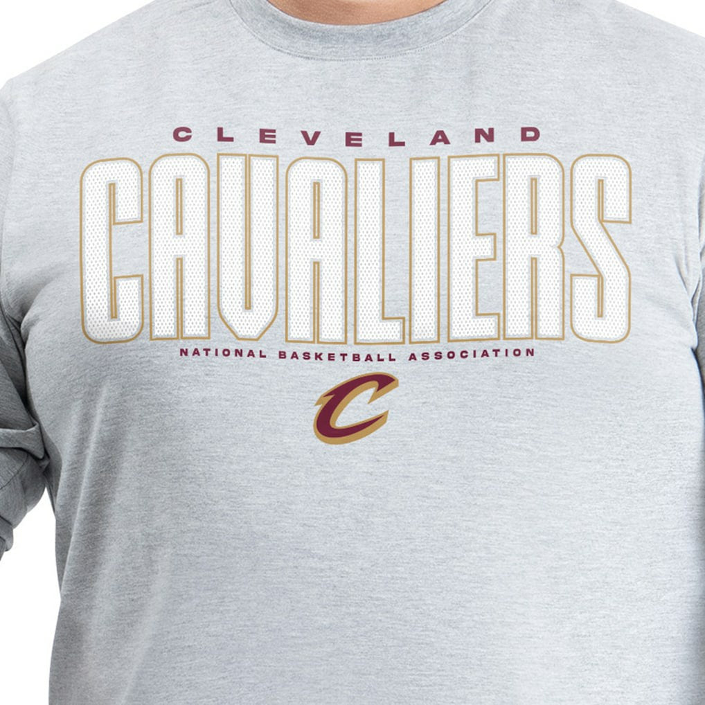 NBA - Cleveland Cavaliers G-III Sports by Carl Banks Adaptive Printed Mesh Effect Long Sleeve T-Shirt - Gray