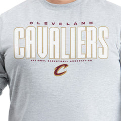NBA - Cleveland Cavaliers G-III Sports by Carl Banks Adaptive Printed Mesh Effect Long Sleeve T-Shirt - Gray