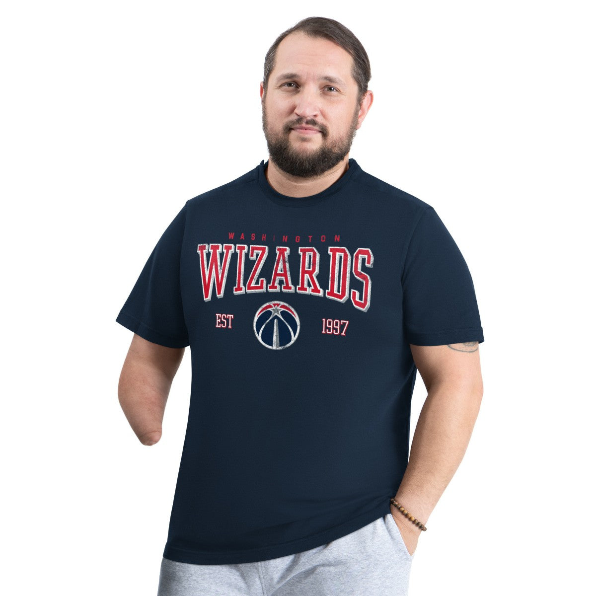 NBA - Washington Wizards G-III Sports by Carl Banks Adaptive Classic Team Spirit Short Sleeve T-Shirt - Navy