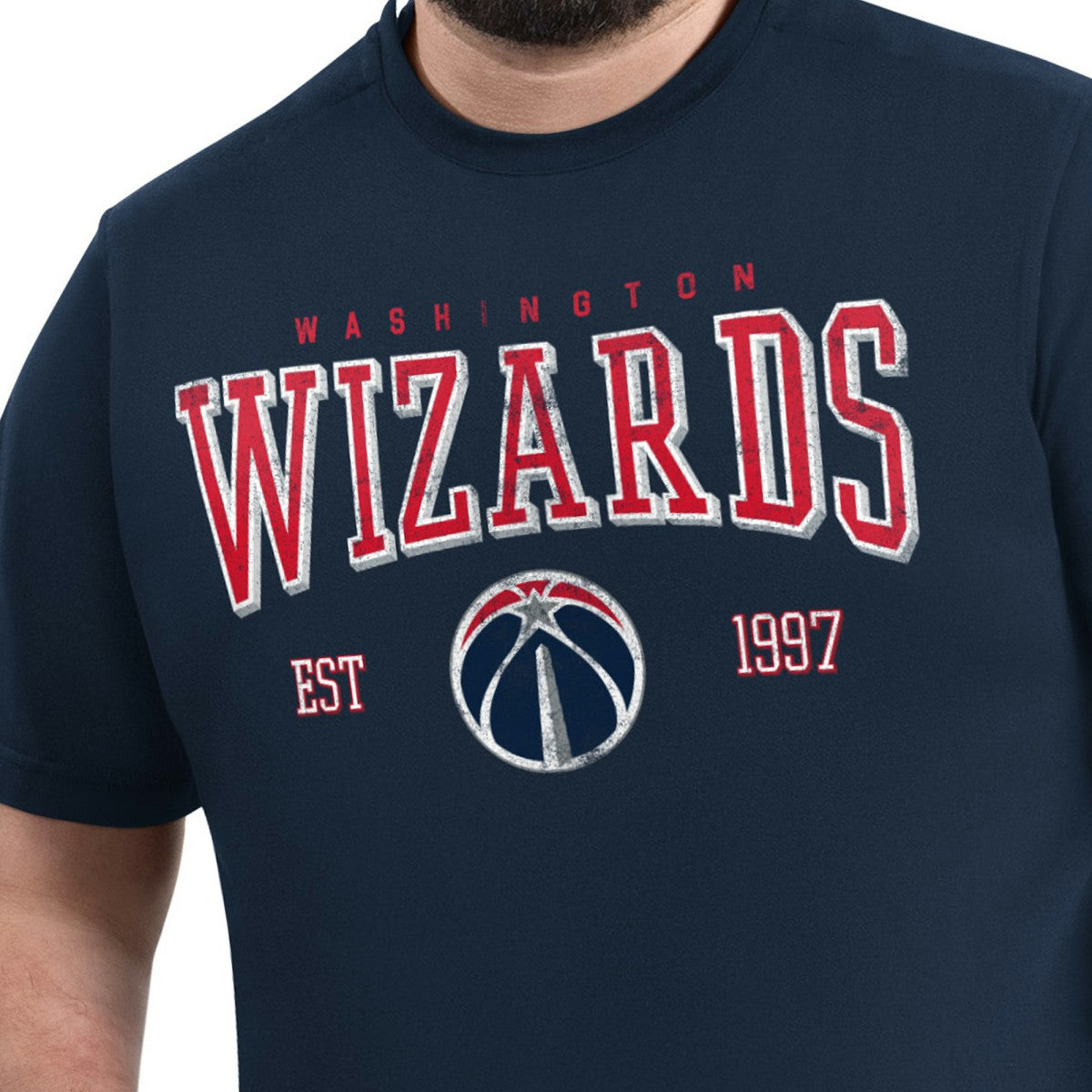 NBA - Washington Wizards G-III Sports by Carl Banks Adaptive Classic Team Spirit Short Sleeve T-Shirt - Navy