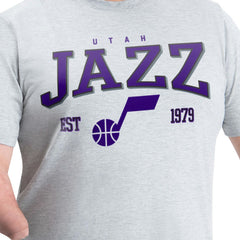 NBA - Utah Jazz G-III Sports by Carl Banks Adaptive Classic Team Spirit Short Sleeve T-Shirt - Gray