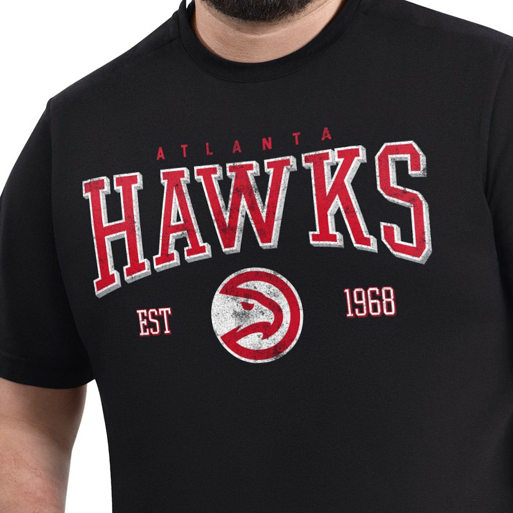 NBA - Atlanta Hawks G-III Sports by Carl Banks Adaptive Classic Team Spirit Short Sleeve T-Shirt - Black