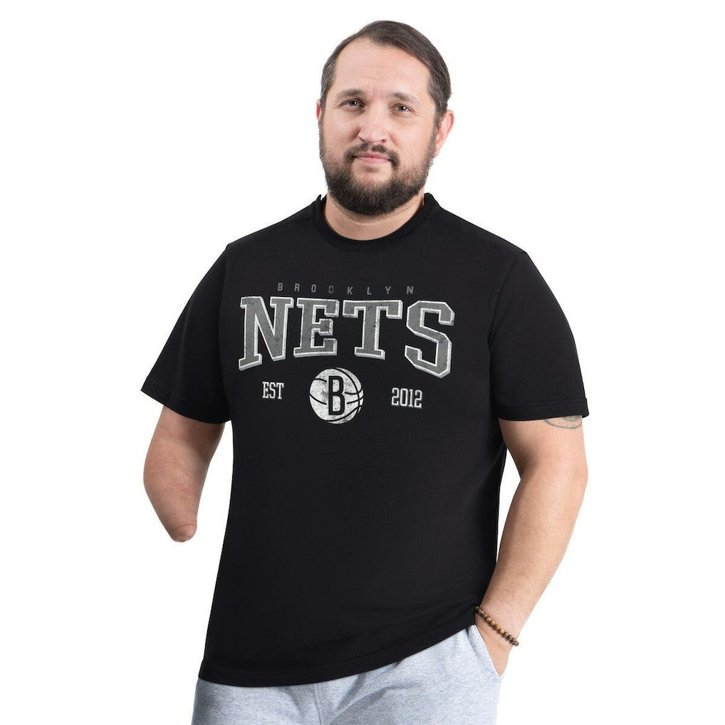 NBA - Brooklyn Nets G-III Sports by Carl Banks Adaptive Classic Team Spirit Short Sleeve T-Shirt - Black