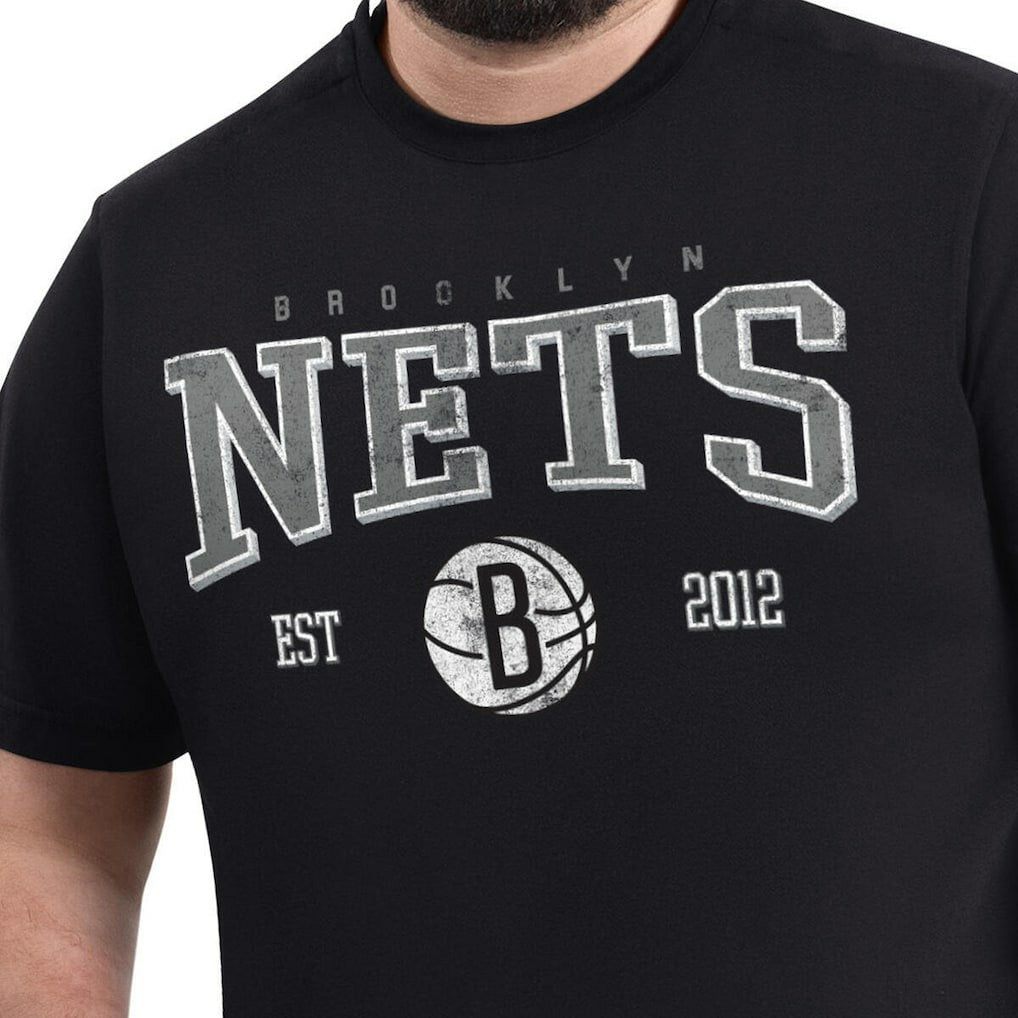 NBA - Brooklyn Nets G-III Sports by Carl Banks Adaptive Classic Team Spirit Short Sleeve T-Shirt - Black