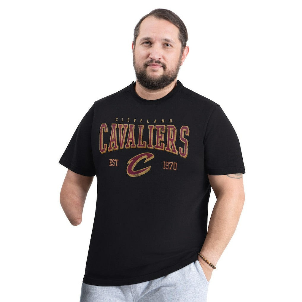 NBA - Cleveland Cavaliers G-III Sports by Carl Banks Adaptive Classic Team Spirit Short Sleeve T-Shirt - Black