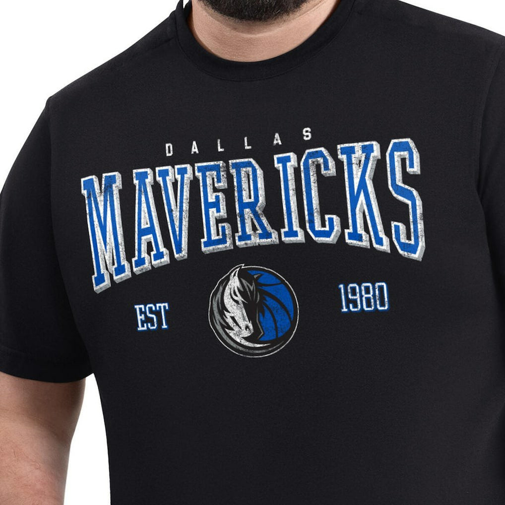 NBA - Dallas Mavericks G-III Sports by Carl Banks Adaptive Classic Team Spirit Short Sleeve T-Shirt - Black