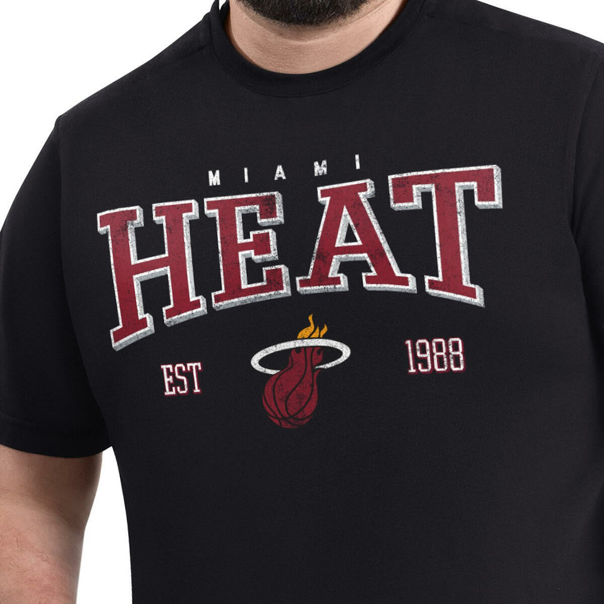 NBA - Miami Heat G-III Sports by Carl Banks Adaptive Classic Team Spirit Short Sleeve T-Shirt - Black