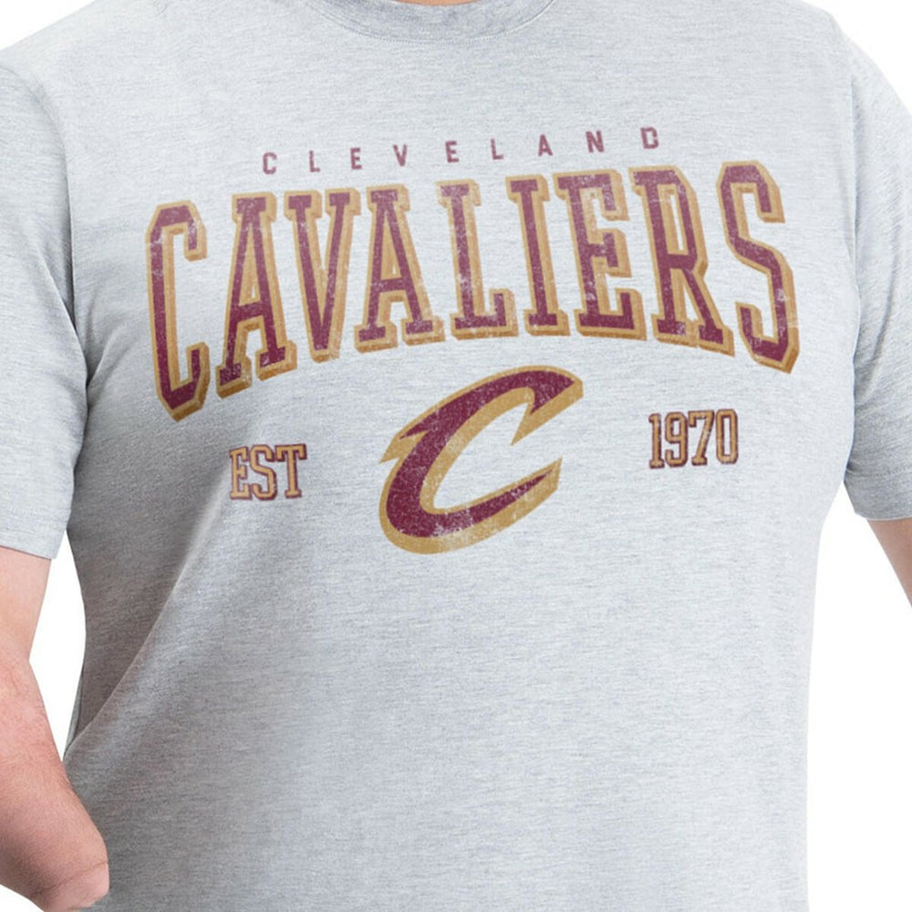 NBA - Cleveland Cavaliers G-III Sports by Carl Banks Adaptive Classic Team Spirit Short Sleeve T-Shirt - Gray