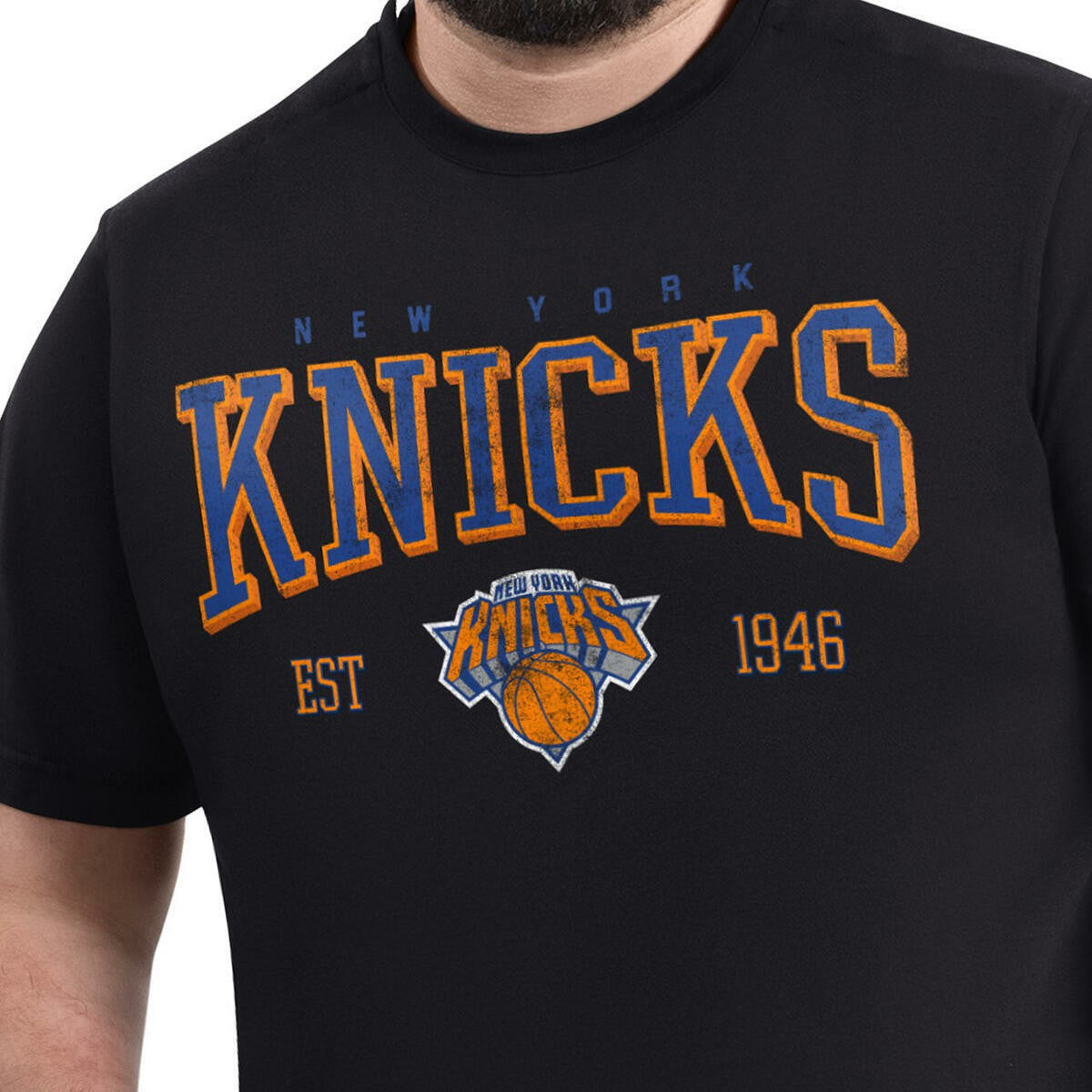 NBA - New York Knicks G-III Sports by Carl Banks Adaptive Classic Team Spirit Short Sleeve T-Shirt - Black