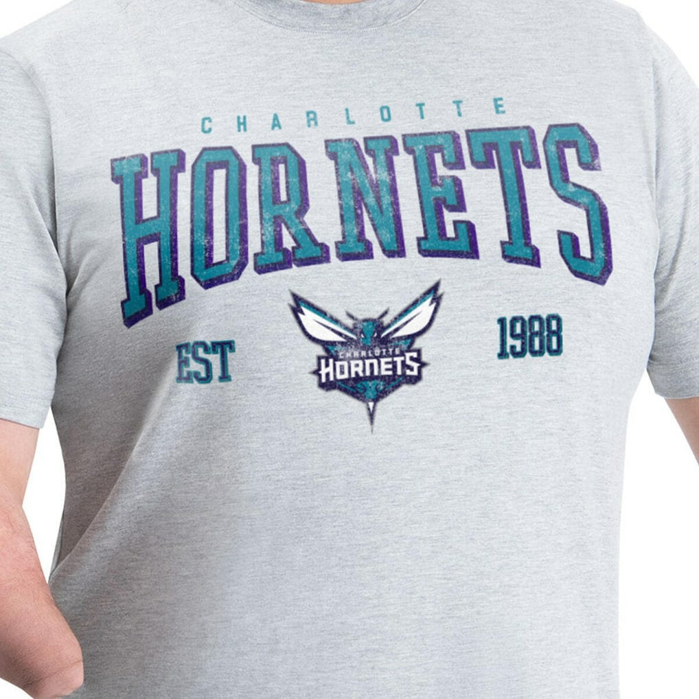 NBA - Charlotte Hornets G-III Sports by Carl Banks Adaptive Classic Team Spirit Short Sleeve T-Shirt - Gray