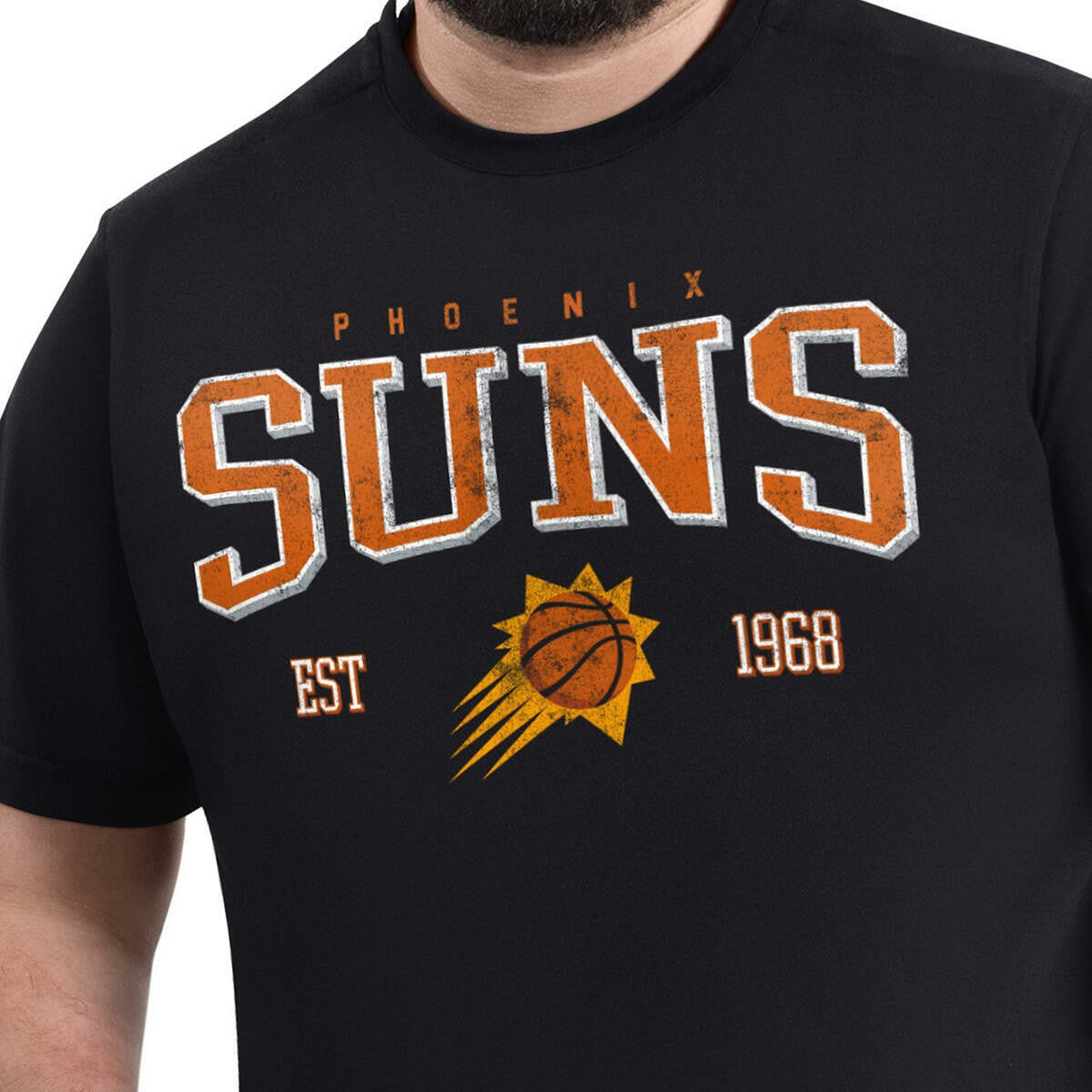 NBA - Phoenix Suns G-III Sports by Carl Banks Adaptive Classic Team Spirit Short Sleeve T-Shirt - Black