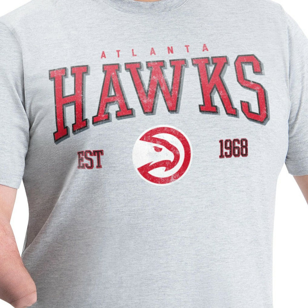 NBA - Atlanta Hawks G-III Sports by Carl Banks Adaptive Classic Team Spirit Short Sleeve T-Shirt - Gray