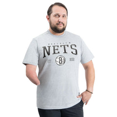 NBA - Brooklyn Nets G-III Sports by Carl Banks Adaptive Classic Team Spirit Short Sleeve T-Shirt - Gray