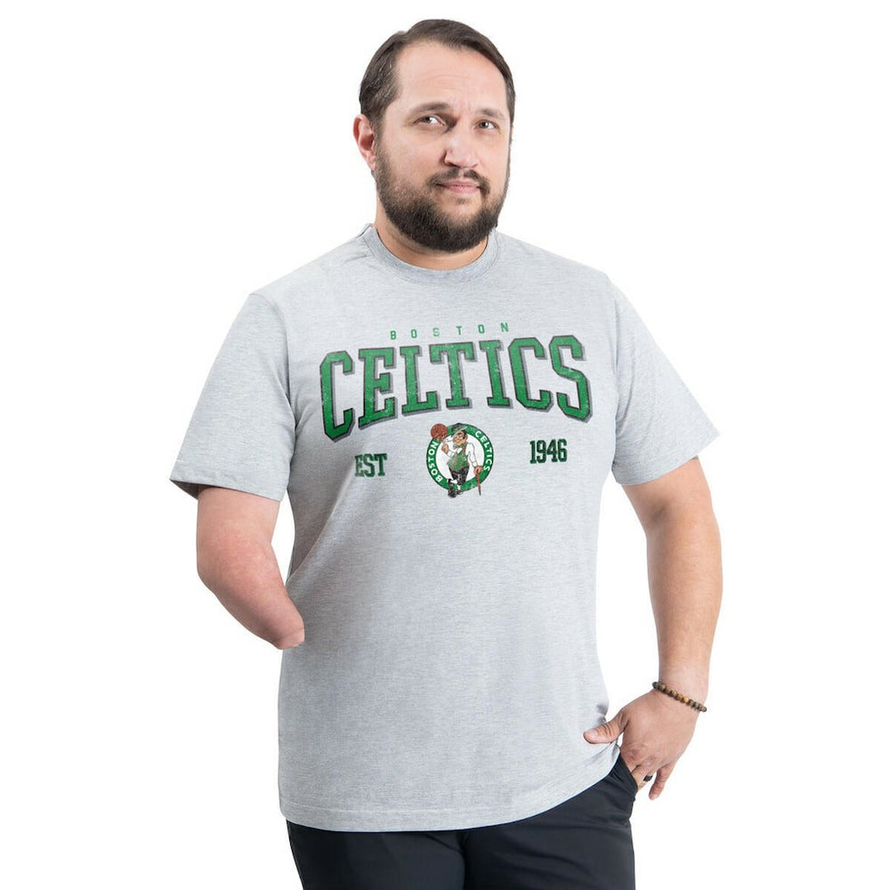 NBA - Boston Celtics G-III Sports by Carl Banks Adaptive Classic Team Spirit Short Sleeve T-Shirt - Gray