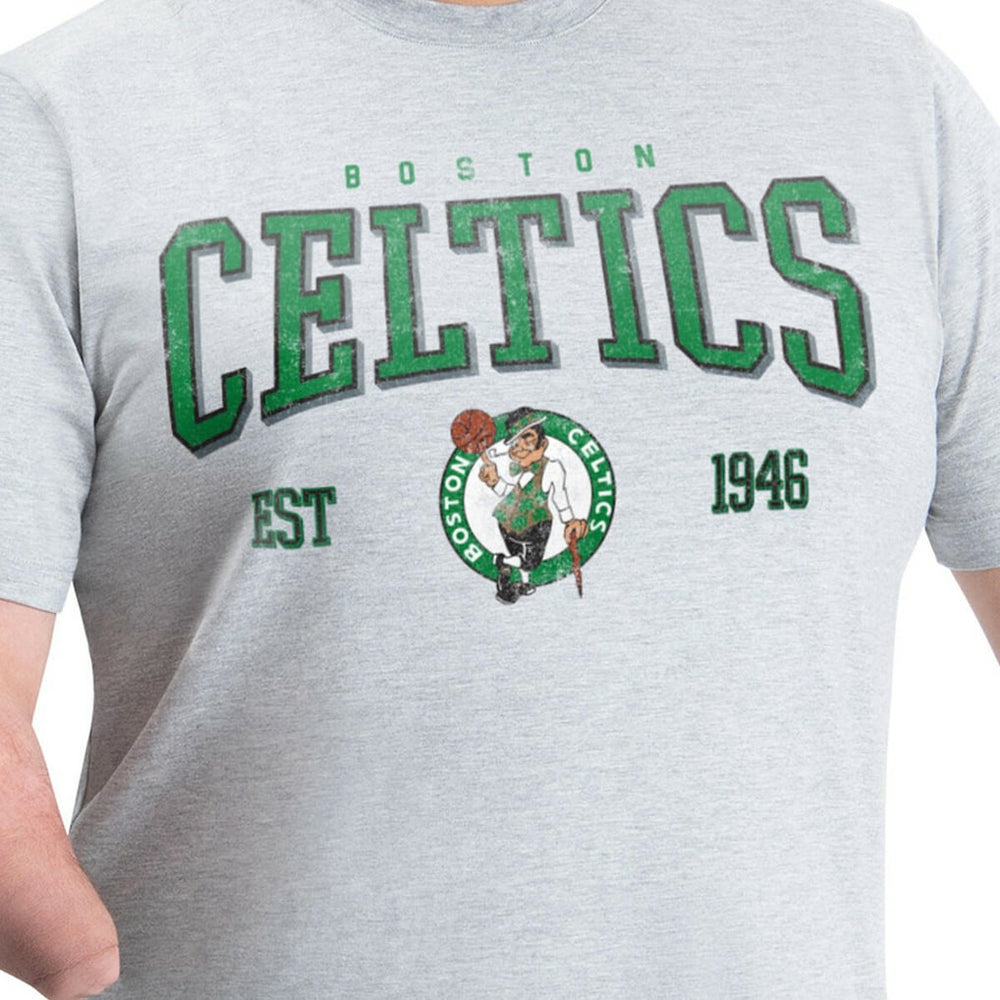 NBA - Boston Celtics G-III Sports by Carl Banks Adaptive Classic Team Spirit Short Sleeve T-Shirt - Gray