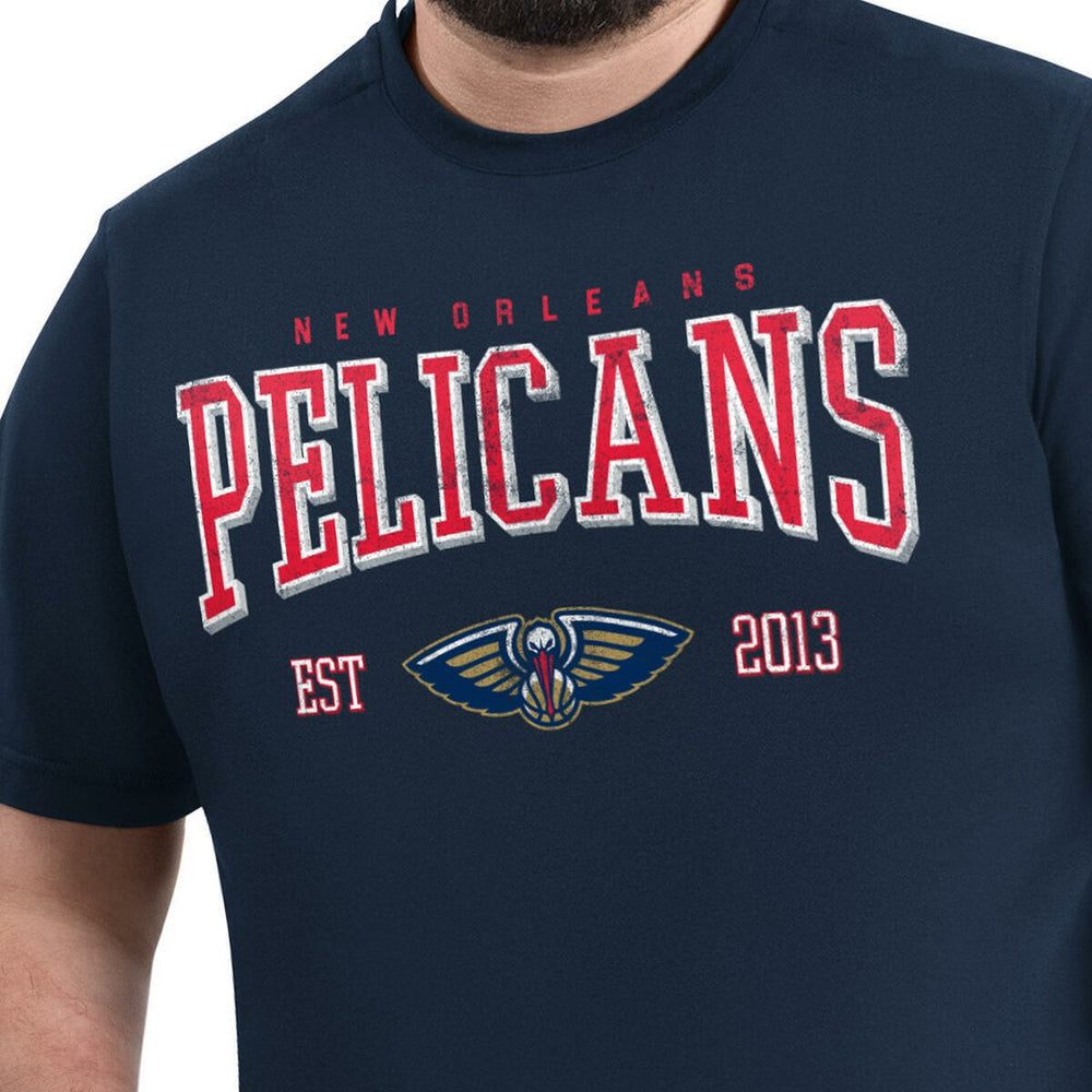 NBA - New Orleans Pelicans G-III Sports by Carl Banks Adaptive Classic Team Spirit Short Sleeve T-Shirt - Navy