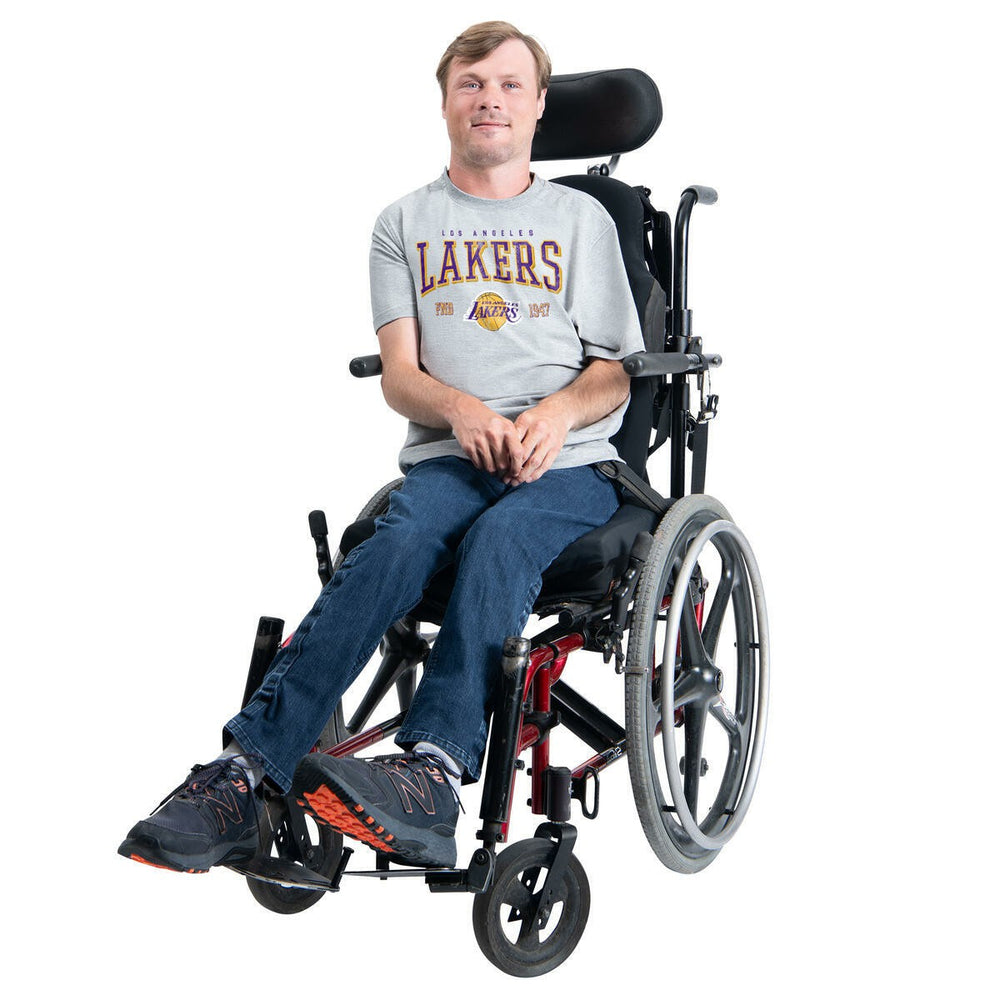 NBA - Los Angeles Lakers G-III Sports by Carl Banks Adaptive Classic Team Spirit Short Sleeve T-Shirt - Gray