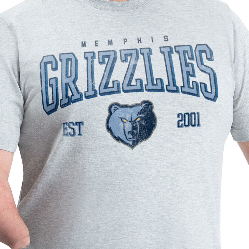 NBA - Memphis Grizzlies G-III Sports by Carl Banks Adaptive Classic Team Spirit Short Sleeve T-Shirt - Gray